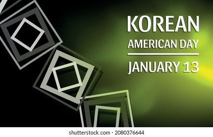 Korean American Day. Design Suitable For Greeting Card Poster And Banner