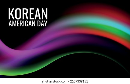 Korean American Day. Design Suitable For Greeting Card Poster And Banner