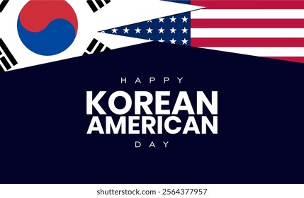 Korean American Day holiday concept