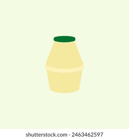 Korean Banana Milk vector illustration