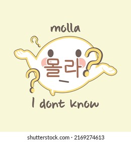 korean bubble speech "i dont know"