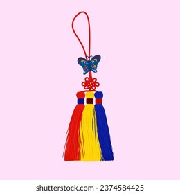 Korean colorful tassels. clothes hangers, hangers, accessories