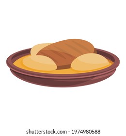 Korean cooking icon. Cartoon of Korean cooking vector icon for web design isolated on white background