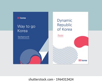 Koreanischer Hintergrund-Design-Vektorgrafik