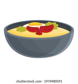 Korean dinner icon. Cartoon of Korean dinner vector icon for web design isolated on white background