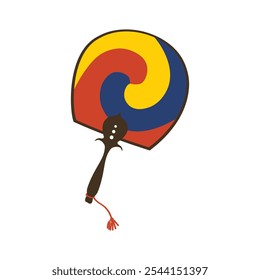 Ilustración de elemento coreano - Fan