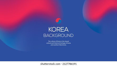 Imagen de fondo de patrón de motivos de bandera coreana.