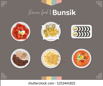 Koreanisches Essen - Bunsik (Straßenküche, Fast Food)