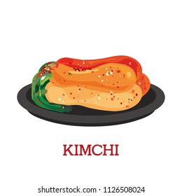
Korean food Kimchi. Vector illustration EPS10