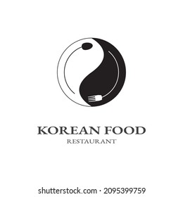 korean food premium logo vector eps 10