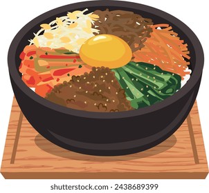 Korean food_Rice bowl_Stone grilled bibimbap