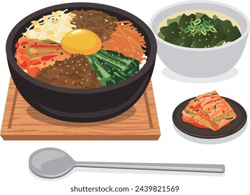 Korean food_Rice bowl_Stone grilled bibimbap