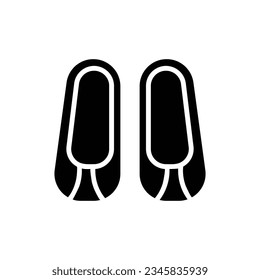 Korean Fotwear Filled Icon Vector Illustration
