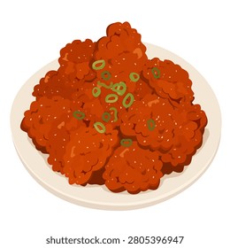 Korean Fried Chicken with Green Onion