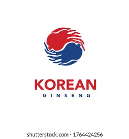 Korean Ginseng Korea Ginseng Logo Symbol Ying Yang Logo