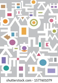 Korean Hangeul Pattern, South Korea's raw, Hangeul characters, Superior formative beauty and of the ancient Hangeul characters frame, Korean alphabet symbol, icon