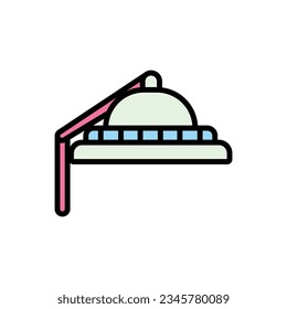 Ilustración de vectores de iconos de sombreros coreanos