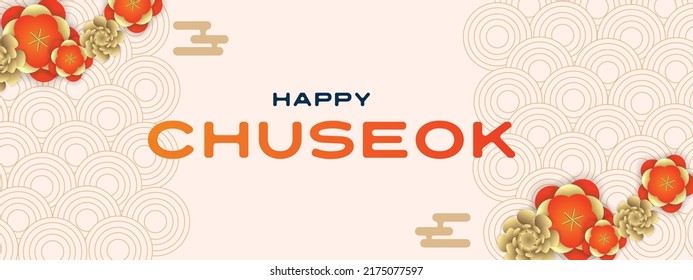 Korean Holiday Chuseok. Holiday Banner Greeting. Happy Chuseok.