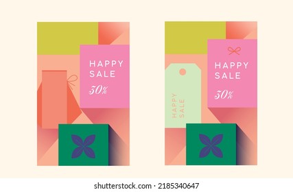 Korean Holiday Traditional Pattern Graphic Vector Image