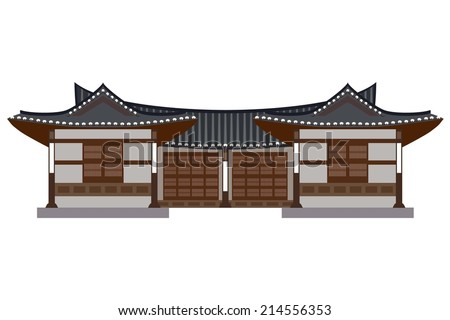 vector home korea Stock 214556353 House Vector Korean (Royalty Free)