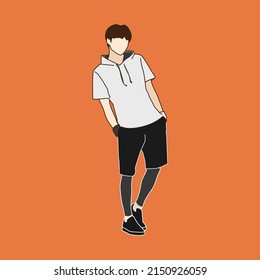 Korean Idol Simple Modern Vector