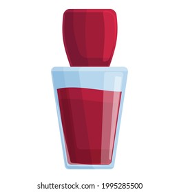 Korean lip tint icon. Cartoon of Korean lip tint vector icon for web design isolated on white background