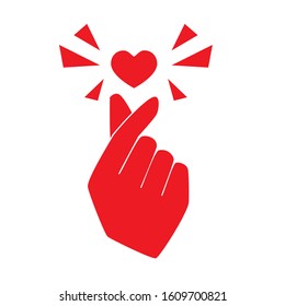 Korean Love sign - commonly used by Koreans - This sign is very trendy among young people