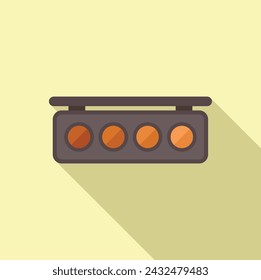 Korean make up product icon flat vector. Care skin. Fashion beauty