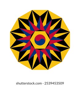 korean mandala pattern for decoration. vector illustration