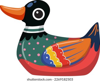 Koreanischer Mandarin-Duck-Puppe, Vektorgrafik
