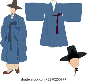 Korean men's traditional national clothing