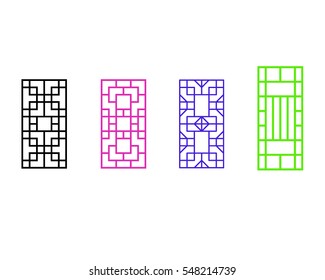 Korean ornament for door, window, wall and fence