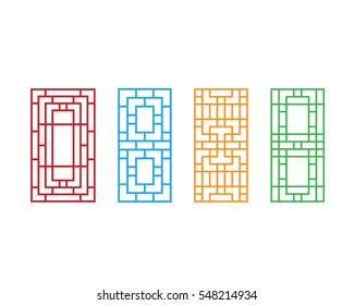 Korean ornament for door, window, wall and fence