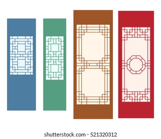 Korean ornament for wall, and window in flat