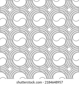 korean outline pattern. abstract background. vector illustration