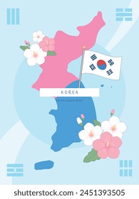 Korean Patriotic National Day Illustration