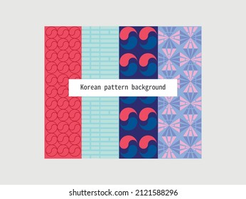 Korean pattern background vector.
Image