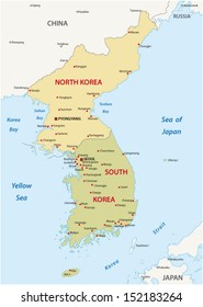 korean peninsula map