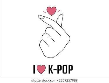 korean pop culture K-Pop saranghae finger sign