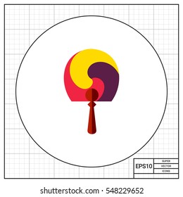 Korean Round Hand Fan Icon