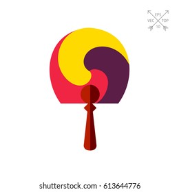 Korean Round Hand Fan Icon