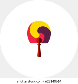 Korean Round Hand Fan Icon