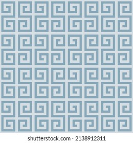 Korean S Shape Line Vector Seamless Pattern