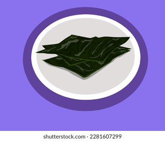 Korean seaweed is commonly known as seasoned seaweed seasoned with salt and sesame oil.