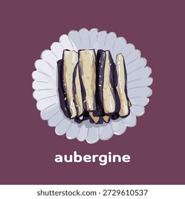 Korean Side Dish Eggplant Vegetables