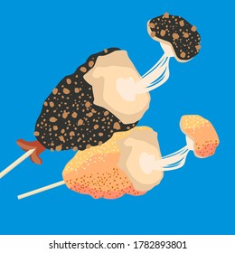Korean snacks deep fried food 