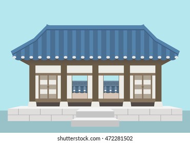 Korean style house.