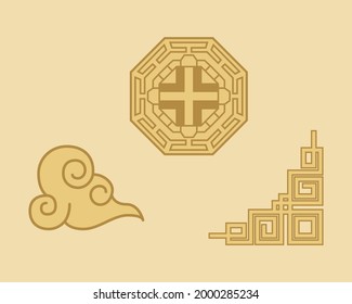 korean style set three patterns