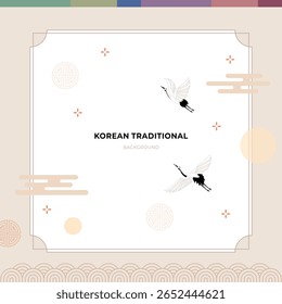Korean Thanksgiving Traditional Style Chuseok Background