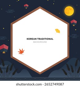 Korean Thanksgiving Traditional Style Chuseok Background